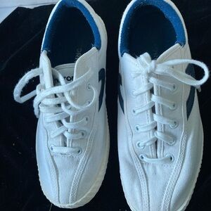 White and Blue tretorn Sneakers